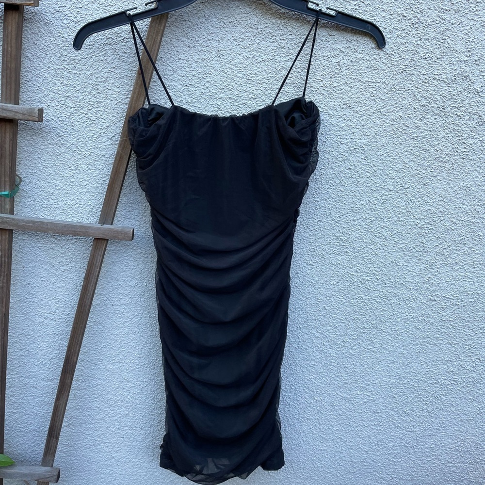 LEAU DEDON BUSTIER MESH DRESS - BLACK NWT! - Picture 2 of 5